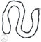 KELITCH Classic Peace Anhänger Halskette Love Hippie Frosted Crystal Beaded Halsketten (Schwarz 0a)
