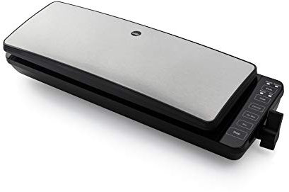 Wilfa HERRING Vakuumiergerät - verlängert die Haltbarkeit der Lebensmittel, geeignet für Sous Vide, 110 Watt, silber