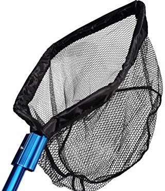 Heavy Duty Water Garden Koi Fish Pond Fish Catching Net, 40cm Wide x 40cm Long x 25cm Deep (16 Inch x 16 Inch x 10 Inch Deep) Net Head ONLY, PondH2o HD Interchangeable Line