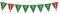Amscan 9912282 - Wimpelkette Touchdown, 400 x 19 cm, Papier, Football, Dekoration, Motto-Party