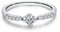 ANAZOZ Pt950 Damen Ring Platin, Moissanite Dreieck Dünner Ring Ehering Damen Echtschmuck