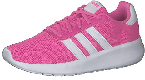 adidas Unisex Baby Lite Racer 3.0 Shoes, Pink / Cloud White / Core Black, 23 EU