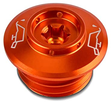CNC Ölstopfen für Motocross, Enduro 18-22 Schraube orange