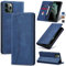 Jasonyu Handyhülle für iPhone 11 Pro Hülle Leder Flip Klappbare Stoßfeste Magnetische Premium PU Leder Standfunktion Kartenfächern Schutzhülle Klapphülle für iPhone 11 Pro,Blau
