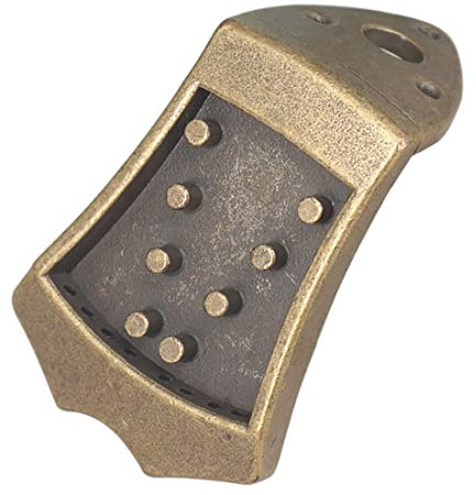 Abledance Metall Dreieck Mandoline Saitenhalter Teile für 8 Saiten gewölbte Oberseite Mandoline