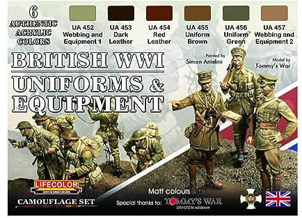Set LifeColor CS45 British WWI Uniforms & Equipment
