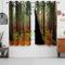 Gardinen Wald, Uiiooazy Vorhänge Dshungel Tropische Pflanzen Motiv Thermovorhang Blickdicht Polyester Vorhang Verdunkelungsvorhäng mit Ösen für Schlafzimmer Wohnzimmer Kinderzimmer, 2 Stück, 140x245cm