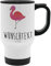 Mr. & Mrs. Panda Personalisierter Thermobecher Flamingo Classic - Personalisierte Geschenke, glücklich, Thermobecher Für Damen Mit Namen,