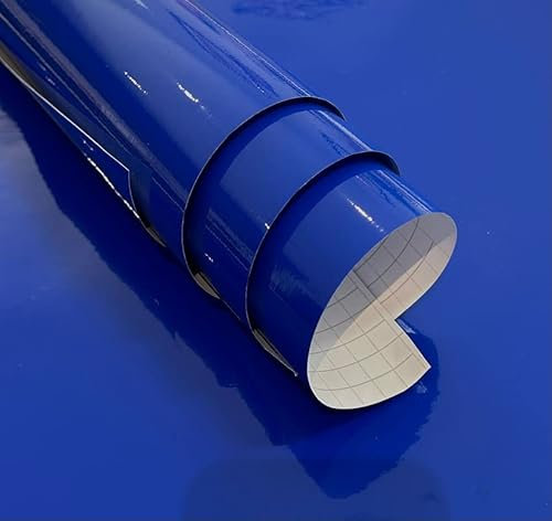 vgoltd Furniture Stickers Gloss Self Adhesive Vinyl Wrap Sticky Contact Paper Roll for Kitchen Countertop Cupboard Cabinets Wardrobe & Tabletops (Brilliant Blue, 30 x 500 cm)