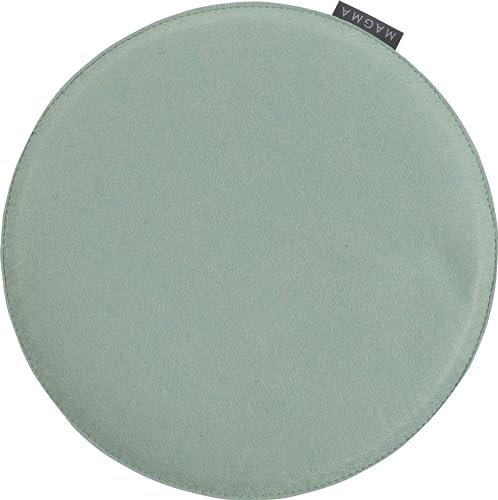 MAGMA AVARO Stuhlkissen/Sitzkissen für Indoor und Outdoor, Öko-Tex Siegel, waschbar bis 30°C, 1 Stück, 35x35cm, Graublau