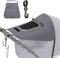 GWHOLE Sonnenblende für Kinderwagen, Universal, UV-Schutz, Sonnenschutz, Kinderwagen, Zubehör für Kinderwagen, mit belüftetem Dach, Aufbewahrungstasche, Haken