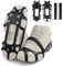 Schuhgrödel Steigeisen Spikes für Schuhe und Stiefel,Schuhspikes mit 9 Edelstahl Zähne Spikes Anti-Rutsch Ice Schuhkrallen Eisspikes für Wandern, Trekking, Schnee, EIS, Winter Outdoor (M)
