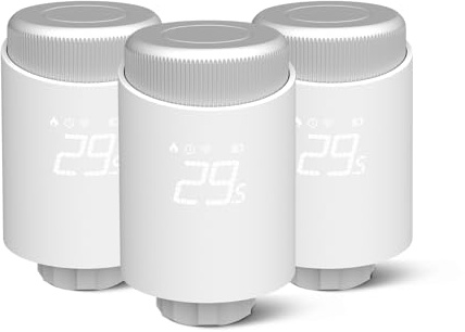 MIUCDA Smart Heizkörperthermostat Heizungsthermostat Kompatibel Alexa, Google Home, Tuya（3 x TRV10）