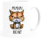MoonWorks® Tasse Morgenmuffel Katze Bürotasse Spruch lustig Guten Morgen MiMimi Montag personalisiert eigener Text MiMiMi weiß-rot standard