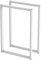 2 x Pieds de Table en Métal Type - U | Pied de Table en Profilés 40x20mm | Pieds de Table, Banc de Bureau, Meubles, Industriel, Cadre de Table Loft (500x720mm White)