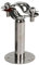 CooPo 1PCS 12mm-89mm Tube O/D Stainless Steel Pipe Clamp Clip Support Bracket With Base Plate Pole Length 50mm/100mm/150mm (Size : 45-48mm L150mm)
