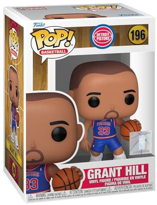 Funko Pop! NBA: Pistons - RS - Grant Hill - NBA Legends - Vinyl-Sammelfigur - Geschenkidee - Offizielle Handelswaren - Spielzeug Für Kinder und Erwachsene - Sports Fans - Modellfigur Für Sammler