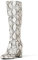 Amazon Essentials Stivali con tacco alto Donna, Serpente Finta Pelle, 37.5 EU