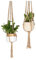 LTY Macrame Plant Hanger Holder Indoor Outdoor Hanging Planter Basket Rope Pot Holder Jute Rope House (110cm)