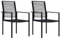 LLEZKBR Furniture Select Gartenstühle aus PVC, Rattan, Schwarz, 2 Stück