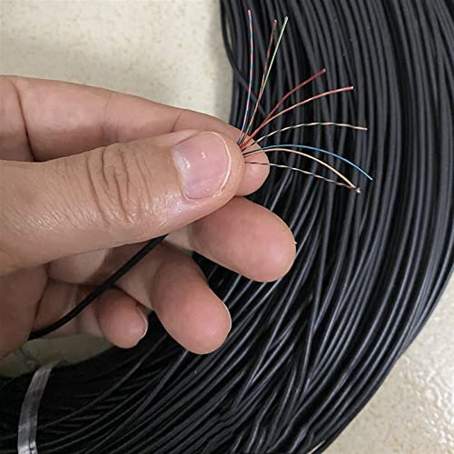 Cavo di protezione Cavo for altoparlanti smaltato multipolare Cavo for cuffie da 2 a 9 conduttori Guaina di cablaggio Cavo smaltato for cuffie Cavo di terra (Colore: 4 core OD 1,4 mm, Dimensioni: 2 me