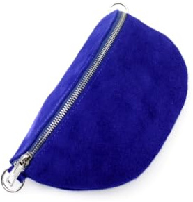 Ladies Girls Fashion Suede Effect Leather Bum/Waist Bag, Women's Sling Bag (Royal Blue)