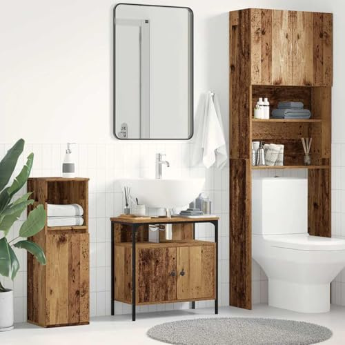 Sophrelle Mueble de baño para Lavabo de Madera Antigua 60x30x60 cm Marrón,862232