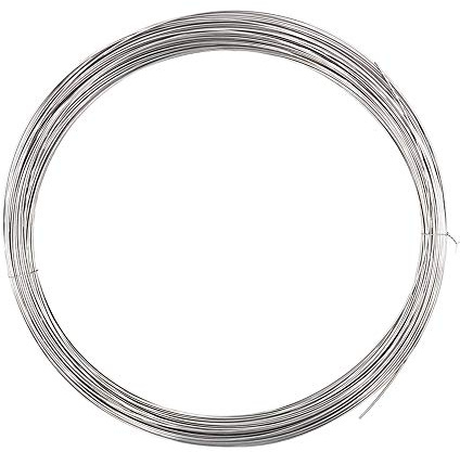 Cuerda de alambre acero inoxidable, longitud 100M, diámetro 0,5/0,6/0,8 Mm, for colgar lámparas bricolaje jardinería(0.8Mm*100M)