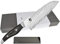 KAI Shun Nagare Messer Santoku Kochmesser Brotmesser Officemesser Damaststahl ohne/mit Gravur + Prymo Klingenschutz Farbe 1) Messer OHNE Gravur, Größe 3) Santoku 18cm