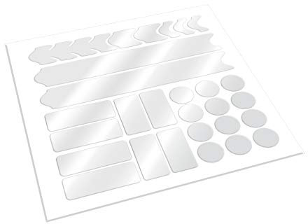 AlphaShield Fahrrad Rahmenschutz Kettenstreben Schutz Folie Aufkleber Rahmen Schutz Carbon MTB BMX Lackschutz Folie K099 K100 (Transparent Matt)
