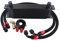 ETbotu Kit Radiatore Olio, Kit radiatore Olio 13 File + Adattatore Sandwich Filtro Olio + Tubo Flessibile in Nylon Acciaio Inossidabile Nero +6721