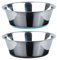 PEGGY11 Gamelles en Acier Inoxydable pour Chien, Antidérapant, Fond en Caoutchouc, Qualité Alimentaire, sans BPA, Peut Passer au Lave-Vaisselle, Facile à Nettoyer, 3,8L, Paquet de 2