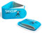 Goodymax 2 x Skihalter SkiClip für Langlauf Nordic Racing Ski Klett Klip Halter Band Riemen
