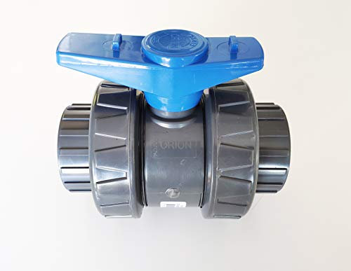 Vanne 63mm INTERPLAST modèle 2020 à coller double union démontable 6,3cm PN16 PVC PRESSION