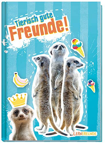 Freundebuch Schule für Jungs und Mädchen [Erdmännchen] Hardcover Poesiealbum, liebevoll und witzig gestaltet - von Lernfreunde by Häfft | nachhaltig & klimafreundlich
