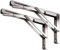 Toirxarn 590mm Escuadra Abatible, Bisagras Mesa Plegable Inoxidable,Soportes Plegables Para Pared.（2 Piezas）