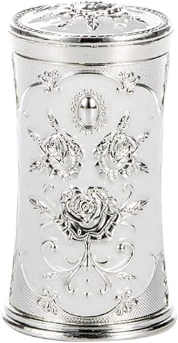 Backbayia Automatische Zahnstocherspender Vintage Metall Zahnstocherhalter Zahnstocherbehälter (Silber)