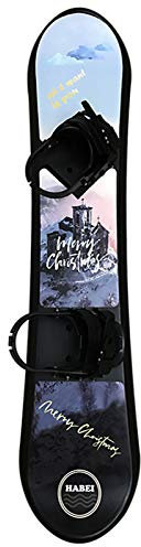 FACAI Snowboard Snowboard Doppelbrett Set Professionelle Herren- Und Damen-Skiausrüstung Skifahren Gras Skaten Sandy Desert Cross Country,Black
