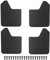 Parafanghi universali per auto - 4 pezzi parafanghi parafango, Focus, MF12-BAS BLK nero