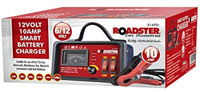 Roadster New 12 Volt 10 Amp 12v 6v Automatic Smart Battery Charger Auto Trickle Charger for Car Motorcycle Van