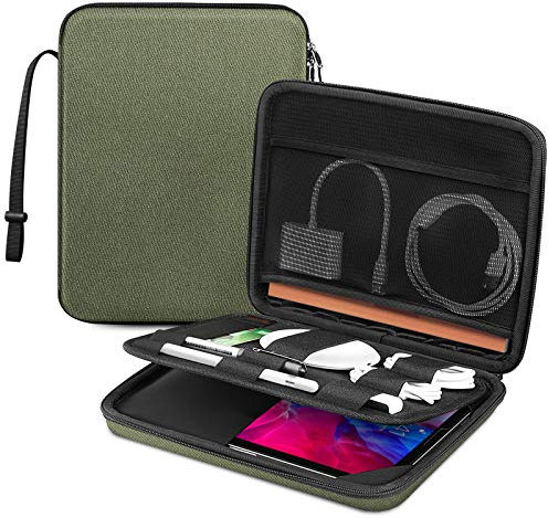 FINPAC Tasche Hülle für 11 Zoll iPad Air M3/M2 2025-2024, 11 iPad Pro M4 2024, 11 iPad (A16) 2025/ iPad Pro 2022-18, 10.9 iPad 10. Gen & iPad Air 5/4, Tablet Tasche mit Zubehör Organizer