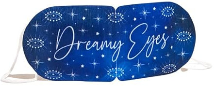 Sensory Retreats Dreamy Eyes Self Heating Eye Mask - Single-Use Mask, Jasmine Scented Heated Eye Mask, Soothing Disposable Sleep Masks with Heat - Ideal Warming Eye-mask for Travel - Single Pack