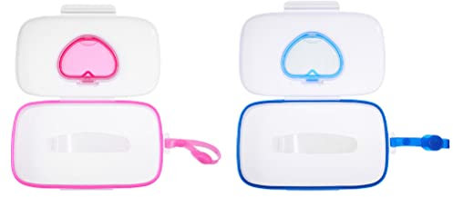 2 Stücke Boxen Liebe Feuchttücherbox Baby Nass Wischen Spender Für Babytücher Behälterhalter Tuch Halter Fall Kinderwagen Nass Pp-kunststoff Containertasche Neugeboren Hängend