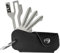 EL BICHO® Vigo I Leder Key-Organizer mit ZLIP® and Slide Einkaufswagenlöser aus Edelstahl, Schlüssel-Organizer für Schlüsselbund, Schlüsseltasche Organisator Etui für 1-6 Schlüssel (Black)
