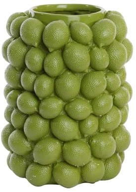 Light & Living Vase Lemon - Grün - Ø31cm - Rund - Kunststoff - Blumenvase - Vase für Trockenblumen - Vasen decko - Ostern - Väse für Osterzweige