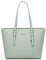 David Jones - Damen Shopper Handtasche - Frau Henkeltasche Mittlere Große Tote PU Leder - Tasche Schultertasche Büro Schule Einkauf Shopping Bag - Aktentasche Arbeitstasche Elegant Alltags - Grün