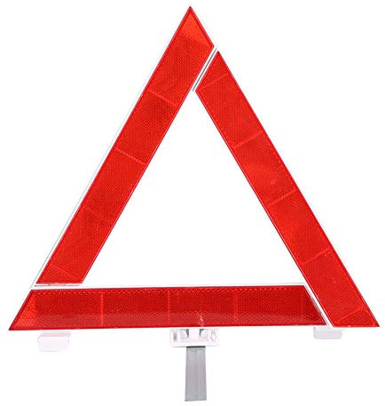 Akozon Notfall Dreiecke, Faltbares Auto Reflektierendes Dreieck Kunststoff Dreieck Schild Notfall Pannen Warntafel Auto Stoppschild