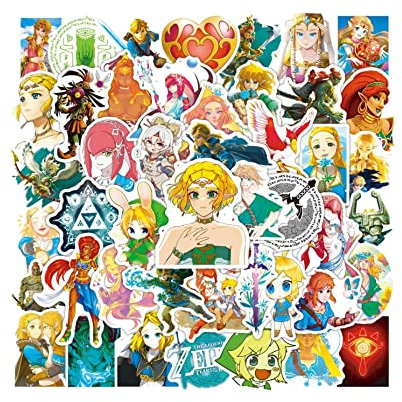 50 Stück Tears of the Kingdom Aufkleber aus PVC-Produkt für Spiele-Fans (Stil 2)