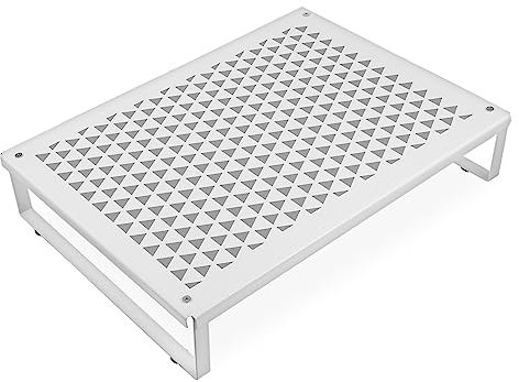 Veemoon Organizador De Encimera De Cocina Pequeño Soporte para Microondas Estante De Exhibición De La Maceta Base De Exhibición con Patas Soporte para Utensilios De Cocina Especiero Metal