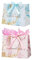 2 Stück 25× 20× 12cm Geschenktüten mit Schleifenbändern und Henkel, Papiertüten geschenktüten geburtstag, Geschenktasche für Geburtstag Hochzeit Feier Party Weihnachten(Rosa, Blau)
